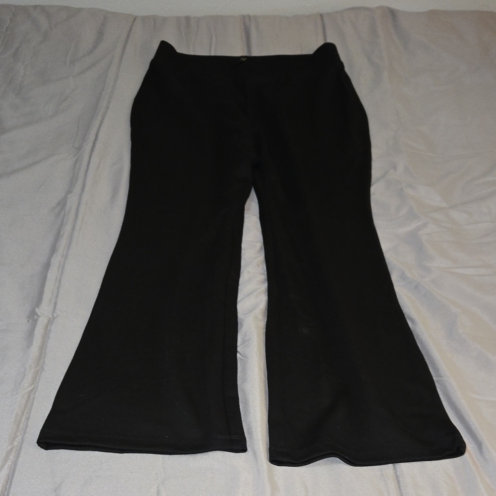 3 For 9$ IMAN Pull On Rayon Black Trousers Medium